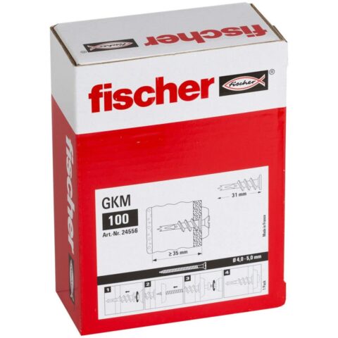 Βιδωτό κουτί Fischer gkm 24556 Μέταλλο Γύψος