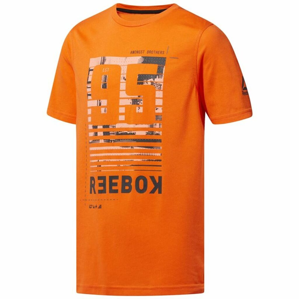 Ανδρική Μπλούζα με Κοντό Μανίκι Reebok Sportswear Rebelz Πορτοκαλί