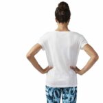 Γυναικεία Μπλούζα με Κοντό Μανίκι Reebok Floral Easy Crossfit Λευκό