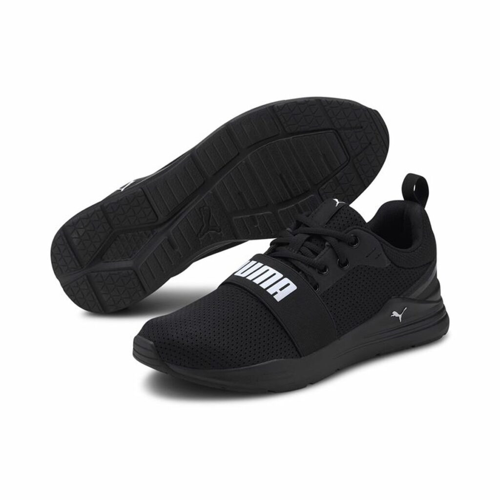 Παπούτσια για Tρέξιμο για Ενήλικες Puma Wired Run Μαύρο Άντρες