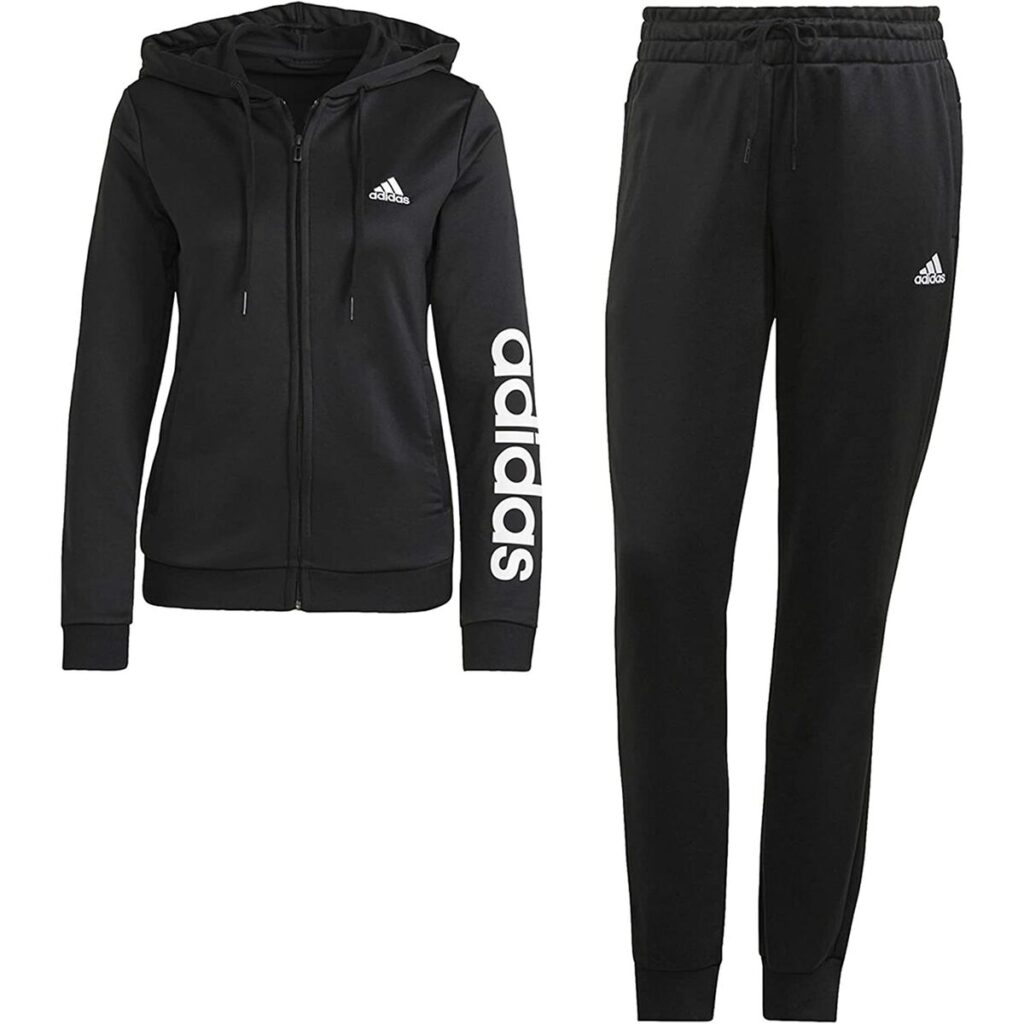 Γυναικεία Αθλητική Φόρμα Adidas LIN FT TS GM5575 Μαύρο