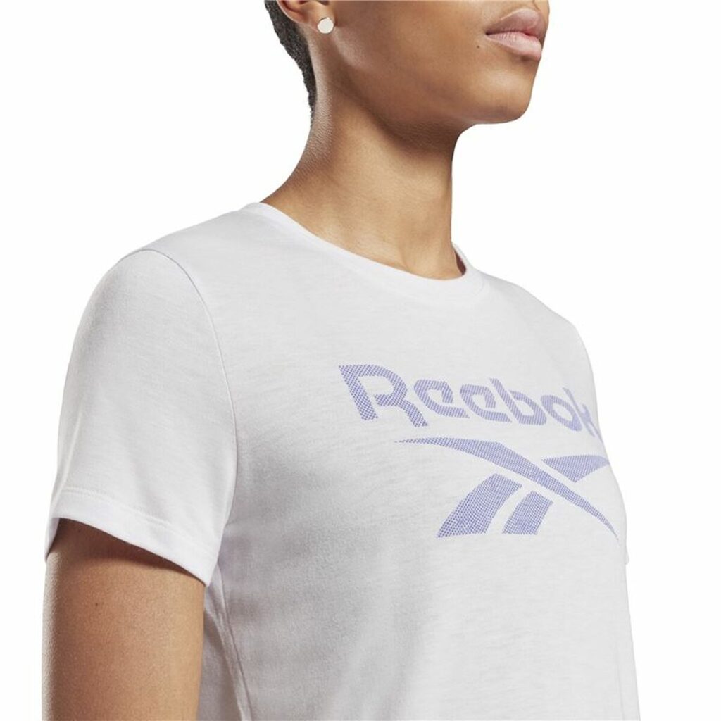 Γυναικεία Μπλούζα με Κοντό Μανίκι Reebok Workout Ready Supremium Μοβ Λευκό