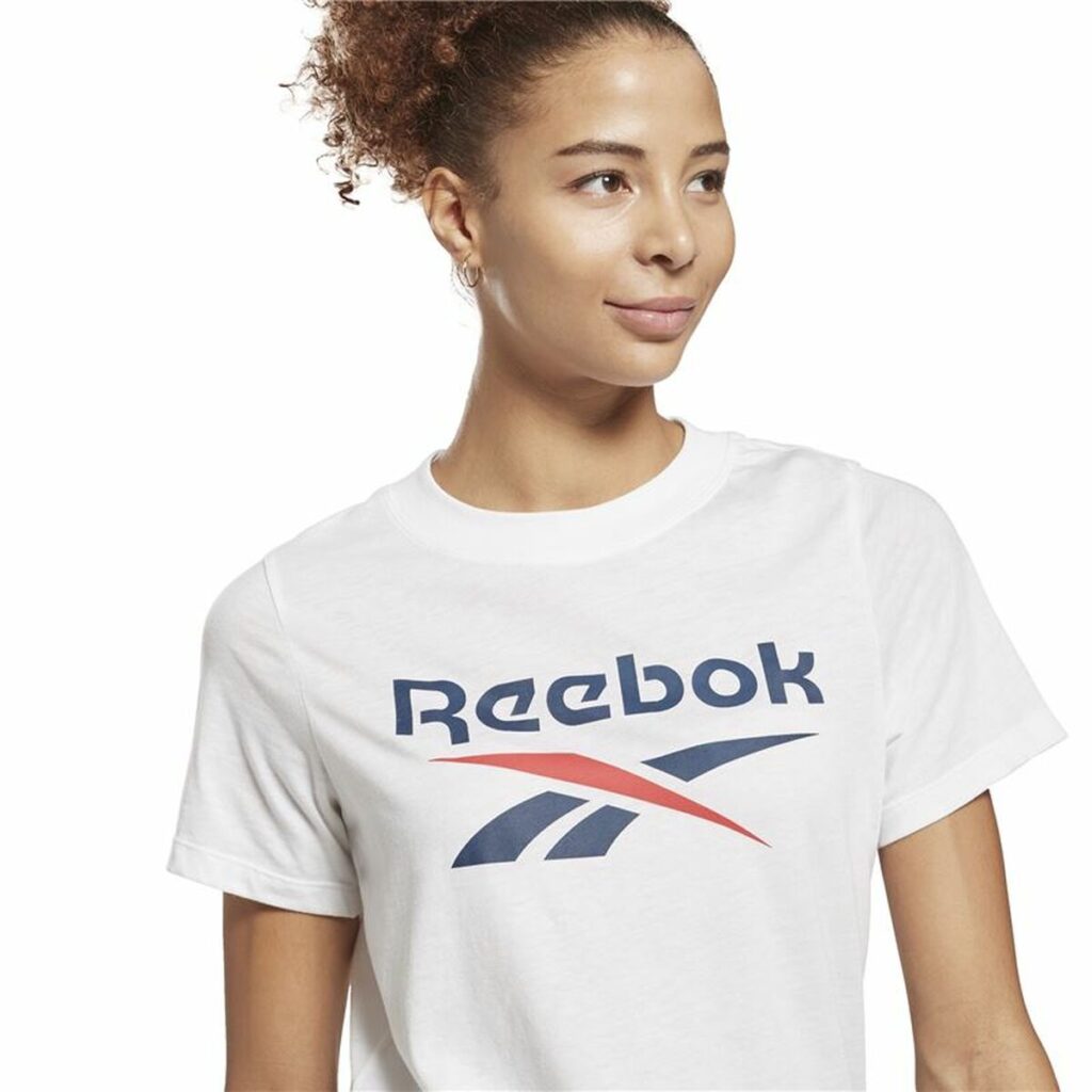 Γυναικεία Μπλούζα με Κοντό Μανίκι Reebok Identity Logo Λευκό