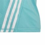 Παιδικό Μπλούζα με Κοντό Μανίκι Adidas Aeroready Three Stripes Ακουαμαρίνης