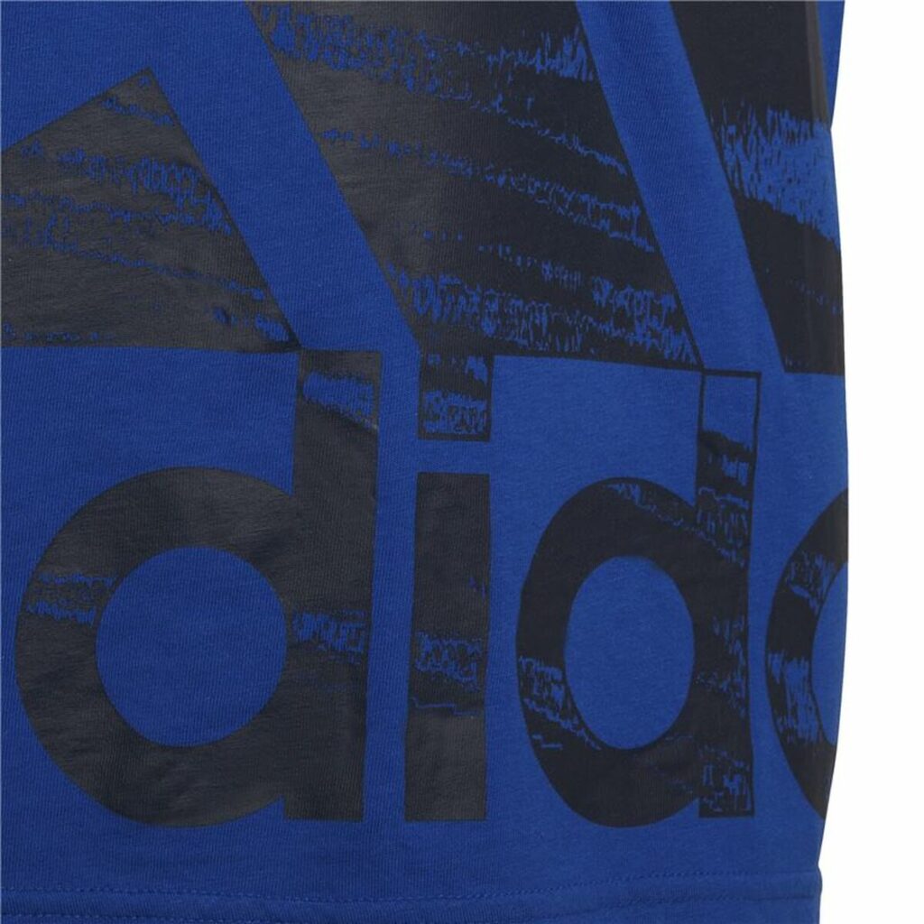 Μπλούζα με Κοντό Μανίκι Adidas Big Logo Μπλε