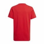 Μπλούζα με Κοντό Μανίκι Adidas Big Logo Κόκκινο