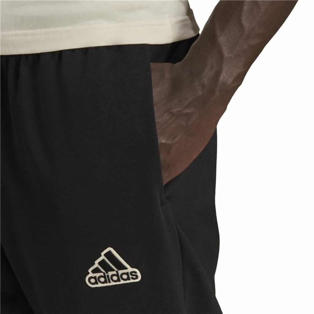 Μακρύ Αθλητικό Παντελόνι  Adidas FeelComfy French Terry Μαύρο Άντρες
