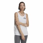 Αμάνικο Γυναικείο Mπλουζάκι Adidas Designed to Move Λευκό