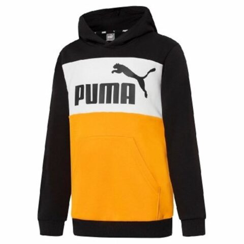 Παιδικό Φούτερ με Κουκούλα Puma Essentials+ Colourblock Κίτρινο