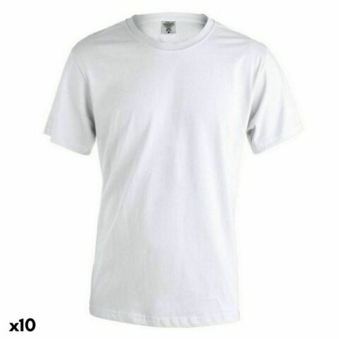 Unisex Μπλούζα με Κοντό Μανίκι 145856 Λευκό (x10)