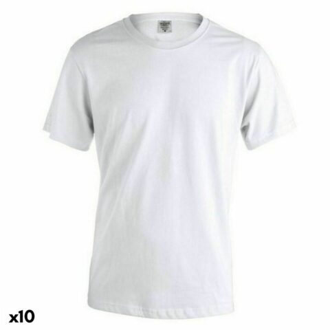 Unisex Μπλούζα με Κοντό Μανίκι 145860 Λευκό (x10)