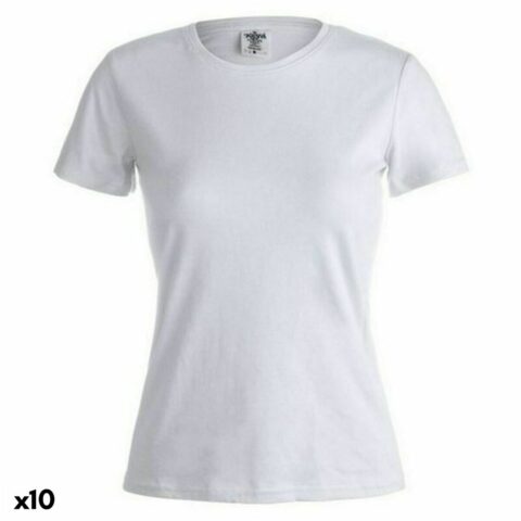 Γυναικεία Μπλούζα με Κοντό Μανίκι 145869 Λευκό (x10)