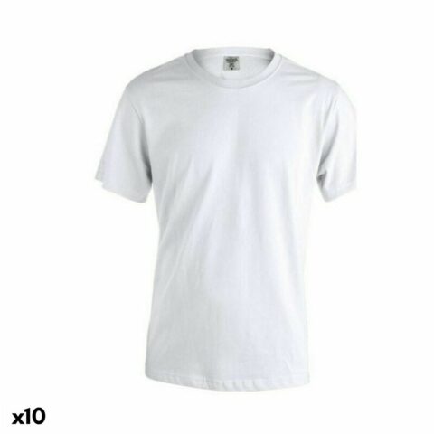 Unisex Μπλούζα με Κοντό Μανίκι 145854 Λευκό (x10)