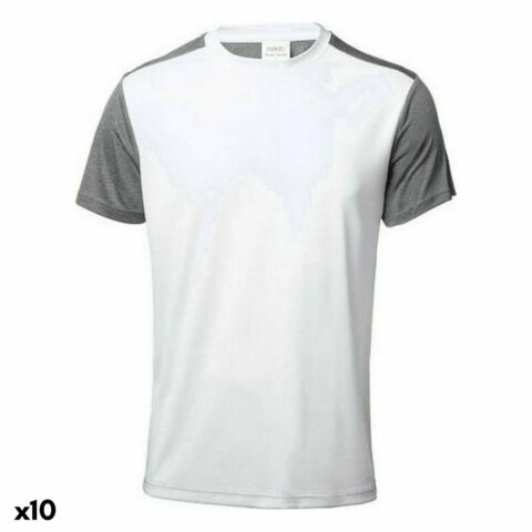 Ανδρική Μπλούζα με Κοντό Μανίκι 146459 Λευκό (x10)