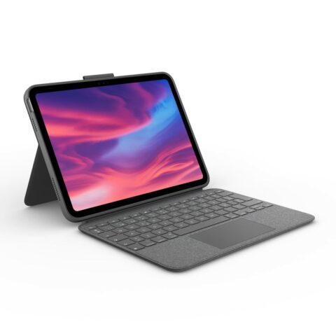 Θήκη για iPad + Πληκτρολόγιο Logitech Combo Touch Γκρι Πληκτρολόγιο Qwerty