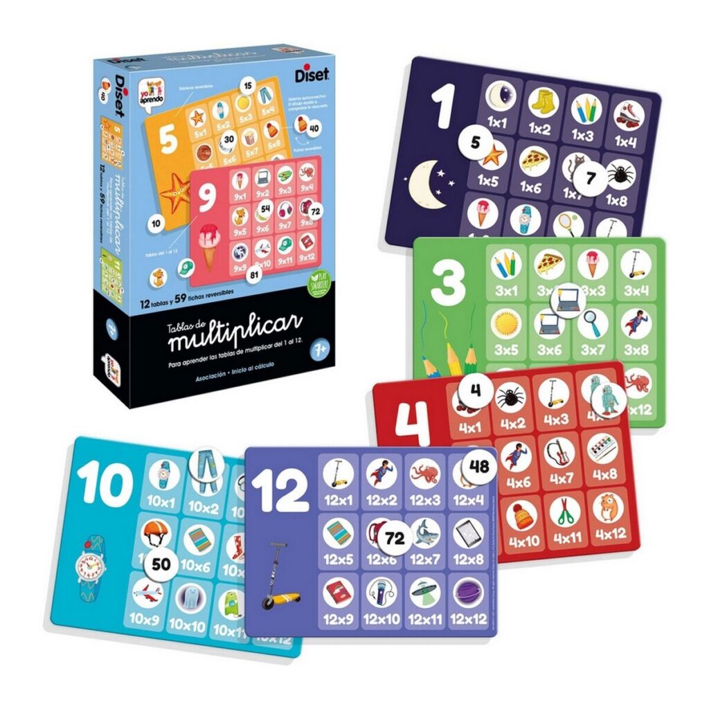 Εκπαιδευτικό παιχνίδι Diset Tablas de Multiplicar 65 Τεμάχια