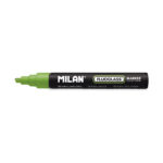 Μαρκαδόρος Milan Fluoglass Διαγραμμένο μελάνι Λευκό Πράσινο