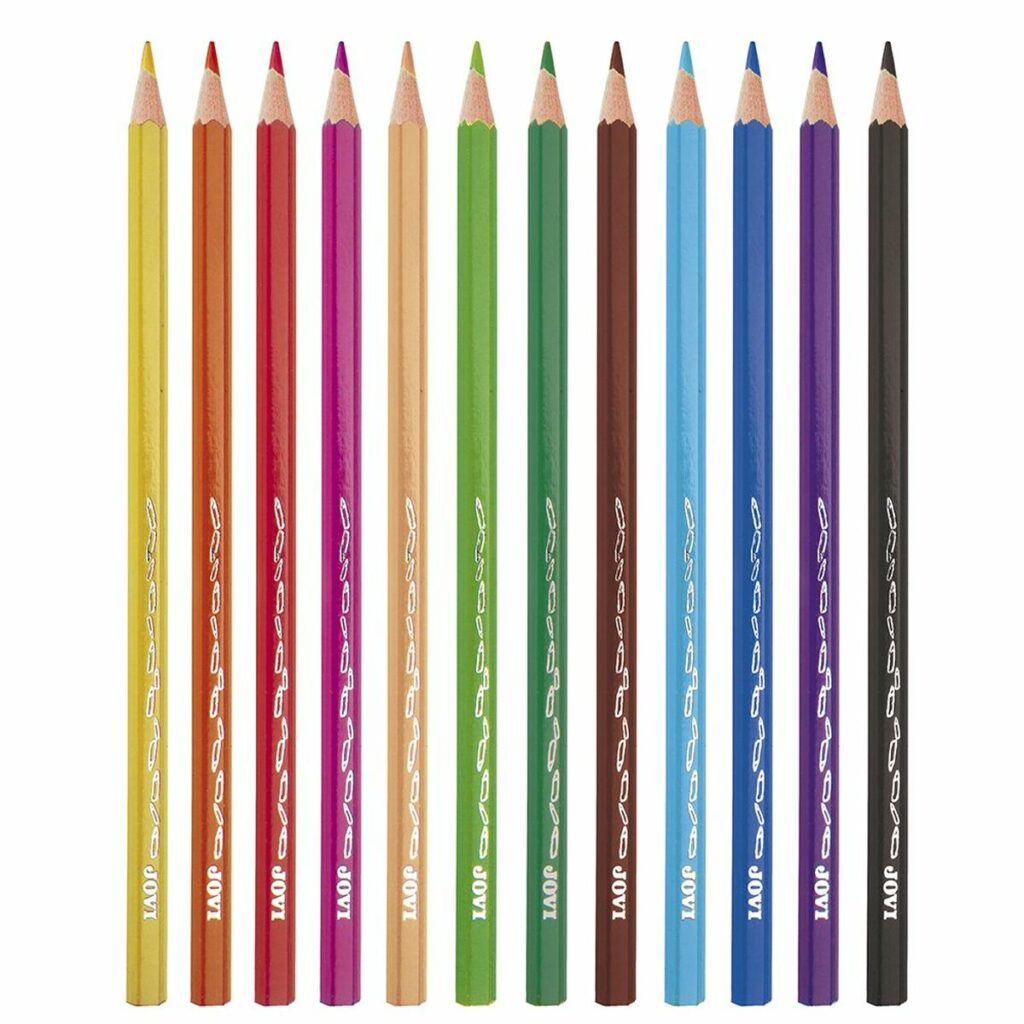 Χρωματιστά μολύβια Jovi Πολύχρωμο Κουτί 144 Τεμάχια