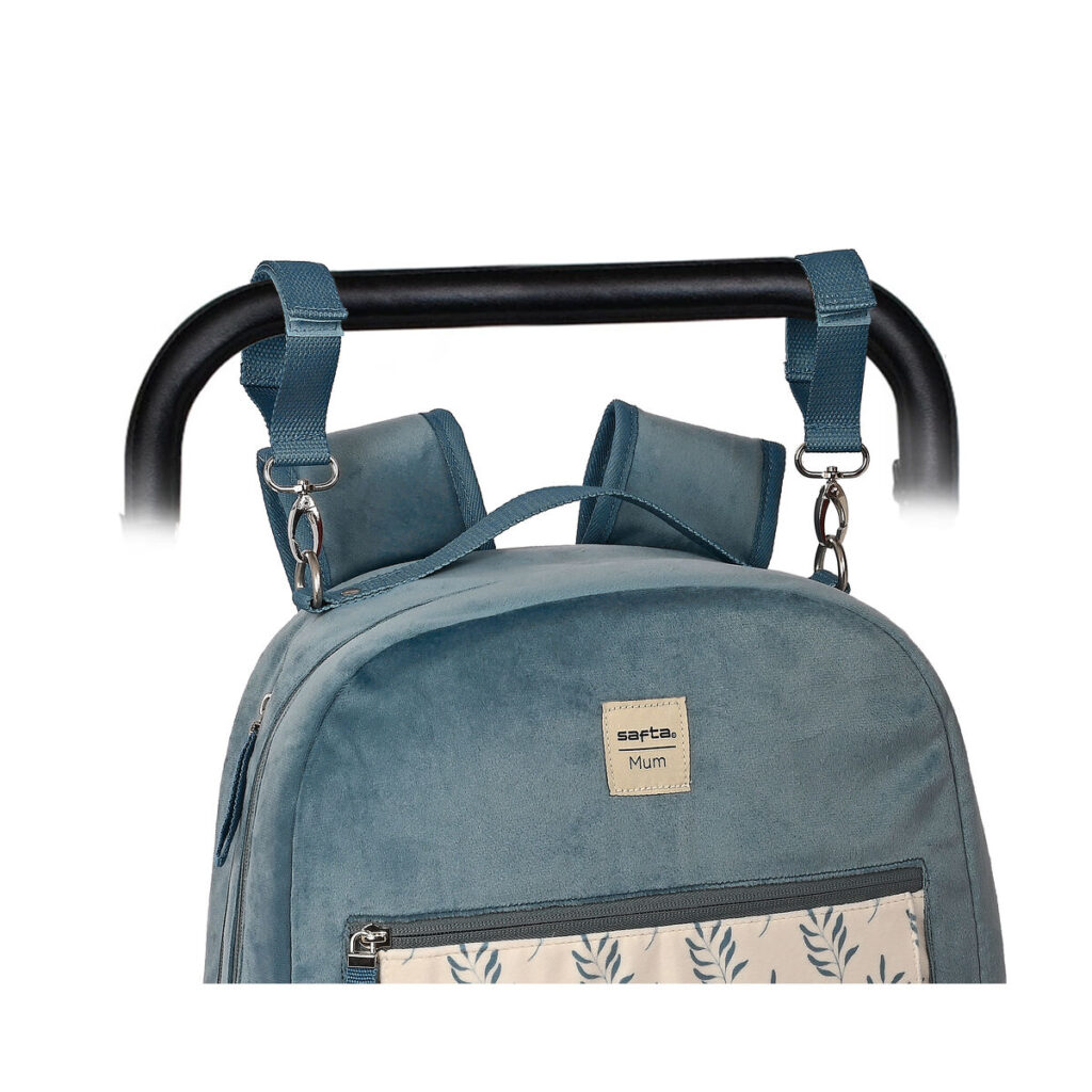 Backpack Accessories Baby Safta Mum Leaves Τυρκουάζ (30 x 43 x 15 cm)