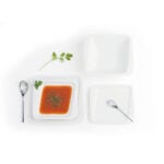 Πιάτο για Επιδόρπιο Quid Chef Κεραμικά Λευκό (25 x 15 cm) (Pack 6x)