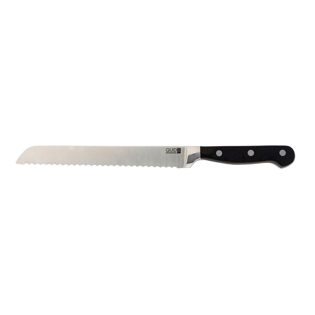 Μαχαίρι Ψωμιού Quid Professional Inox Chef Black Μέταλλο 20 cm (Pack 6x)