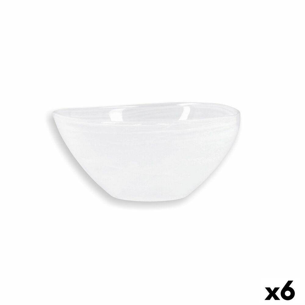 Σαλατιέρα Quid Boreal Λευκό Γυαλί (Ø 14 cm) (Pack 6x)