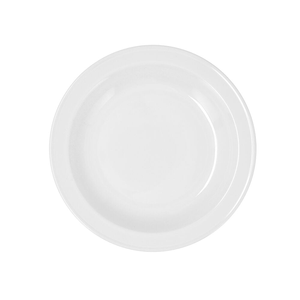 Βαθύ Πιάτο Bidasoa Glacial Κεραμικά Λευκό (23 cm) (Pack 6x)