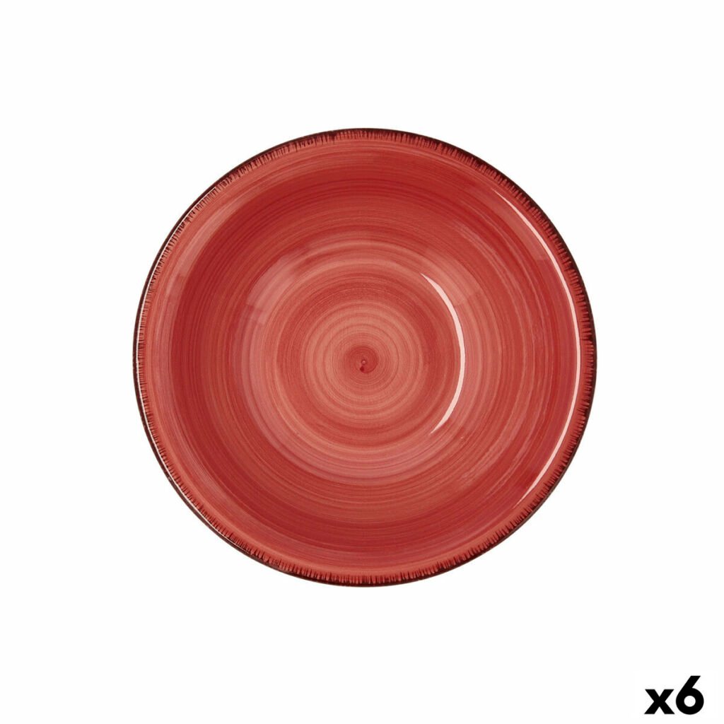 Ρηχό μπολ Quid Vita Κεραμικά Κόκκινο (18 cm) (Pack 6x)