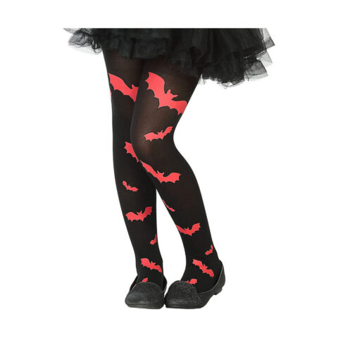 Αποκριάτικες Κάλτσες Νυχτερίδα Ένα μέγεθος Κόκκινο Halloween