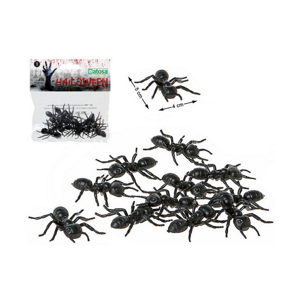 Αποκριάτικη Διακόσμηση Μυρμήγκι Μαύρο (12 Μονάδες)