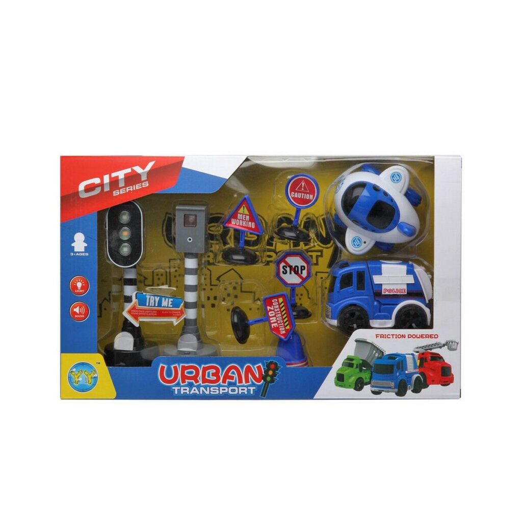 Playset Οχημάτων City Series Police Πολύχρωμο 38 x 22 cm