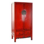Ντουλάπι DKD Home Decor Κόκκινο Μέταλλο 88 x 52 x 180 cm