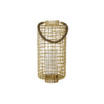 Lanterne DKD Home Decor Κρυστάλλινο Χρυσό Σχοινί Αλουμίνιο (25