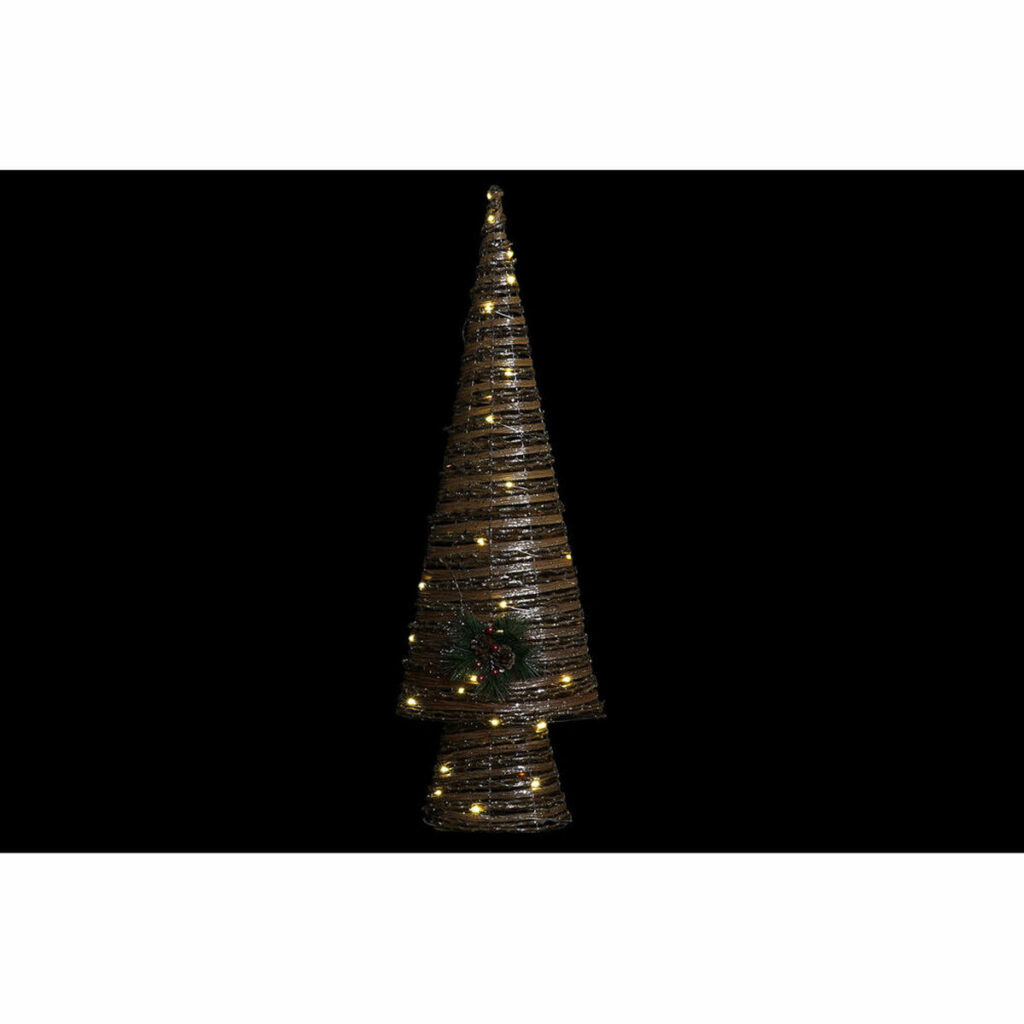 Χριστουγεννιάτικο δέντρο DKD Home Decor Πολύχρωμο Χαλκός Φυσικό Πλαστική ύλη 32 x 18 x 100 cm (3 Μονάδες)