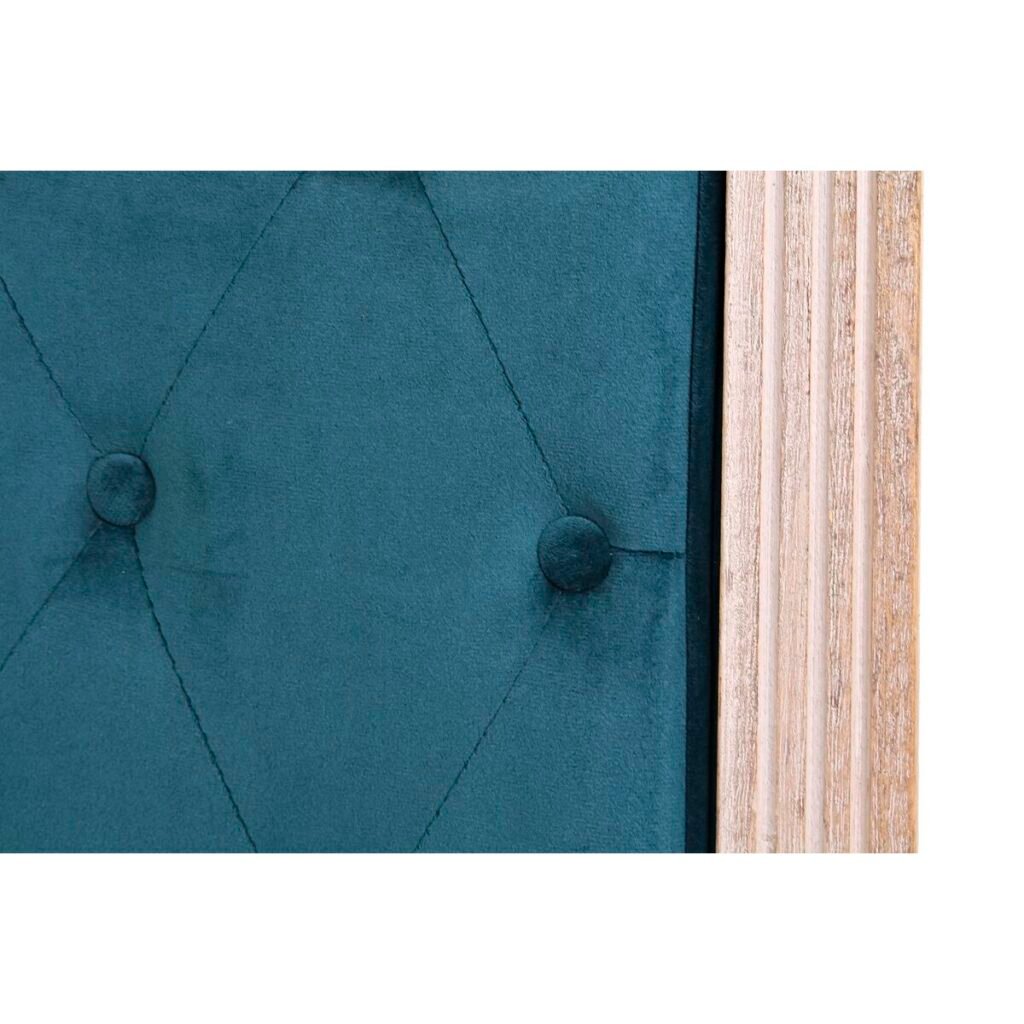 Κεφαλάρι κρεβατιού DKD Home Decor Τυρκουάζ Ξύλο ξύλο καουτσούκ 160 x 6 x 120 cm