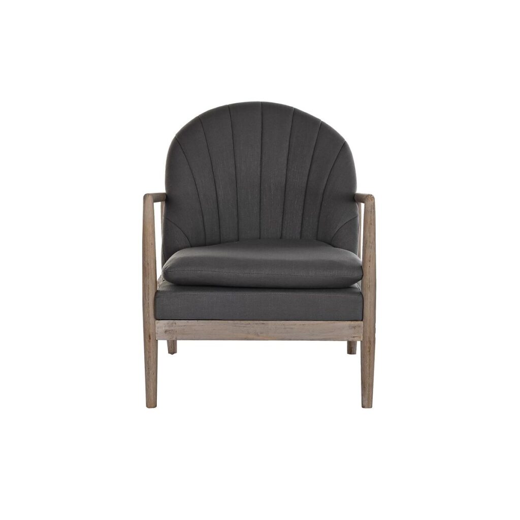 Κάθισμα DKD Home Decor Σκούρο γκρίζο Έλατο Πλαστική ύλη 68 x 69 x 89 cm 67 x 70 x 89 cm