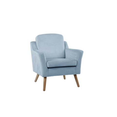 Κάθισμα DKD Home Decor Μπλε Μπεζ Sky μπλε Φυσικό Ξύλο Πλαστική ύλη 74 x 76 x 85 cm