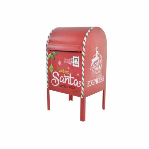 Γραμματοκιβώτιο DKD Home Decor Λευκό Κόκκινο Μέταλλο 29 x 24 x 52 cm