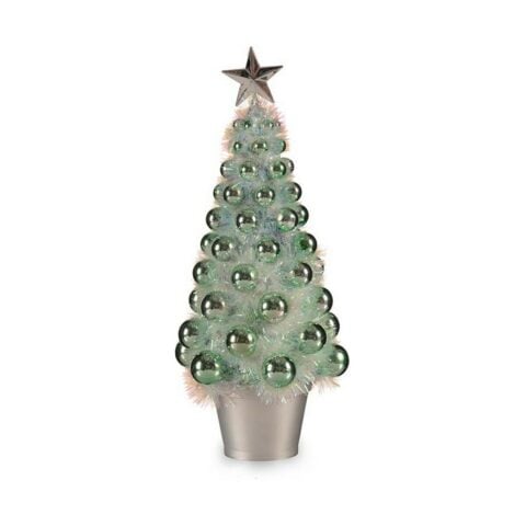 Χριστουγεννιάτικο δέντρο Ιριδίζουσα Πράσινο Πλαστική ύλη 16 x 37