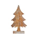 Χριστουγεννιάτικο δέντρο Καφέ 5 x 31 x 15 cm Ασημί Ξύλο