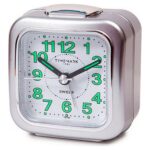 Αναλογικό Ρολόι Ξυπνητήρι Timemark Ασημί (7.5 x 8 x 4.5 cm)