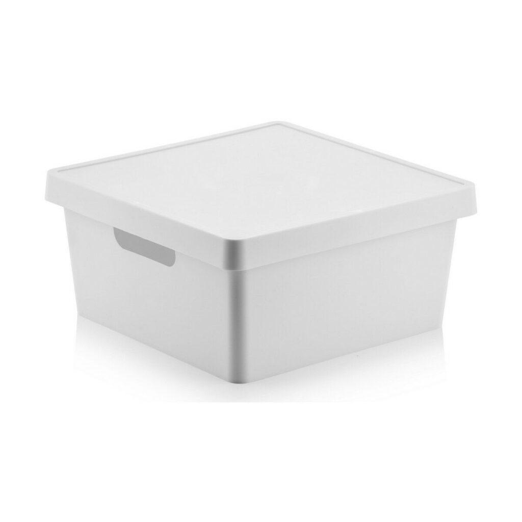 Κουτί αποθήκευσης με Καπάκι Confortime Τετράγωνο Με καπάκι 10 L