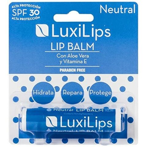 Βάλσαμο για τα Χείλη LuxiLips Neutral Spf 30 Αλόη Βέρα
