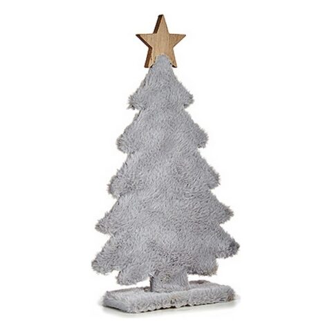 Χριστουγεννιάτικο δέντρο Αστέρι Πολικό 21 x 36 x 7 cm Γκρι