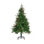 Χριστουγεννιάτικο δέντρο Κόκκινο Μέταλλο Καφέ Πράσινο Πλαστική ύλη (97 x 97 x 180 cm)