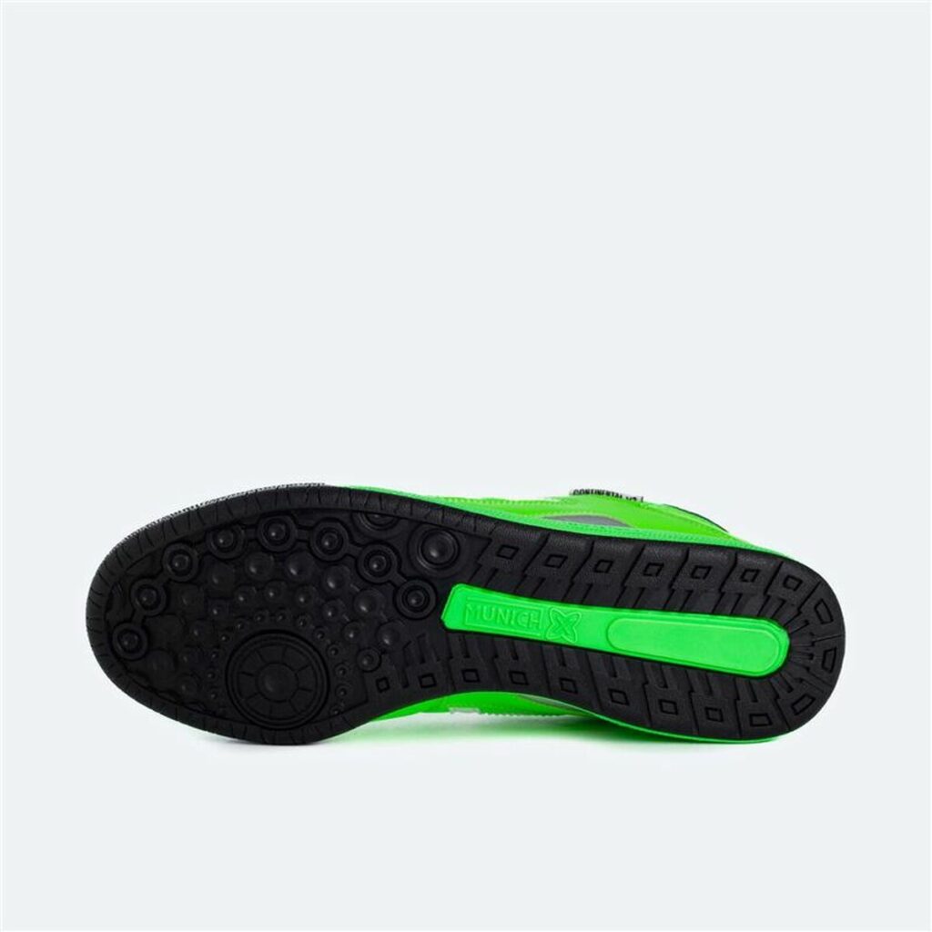 Παπούτσια Ποδοσφαίρου Σάλας για Ενήλικες Munich Continental V2 Πράσινο λιμόνι
