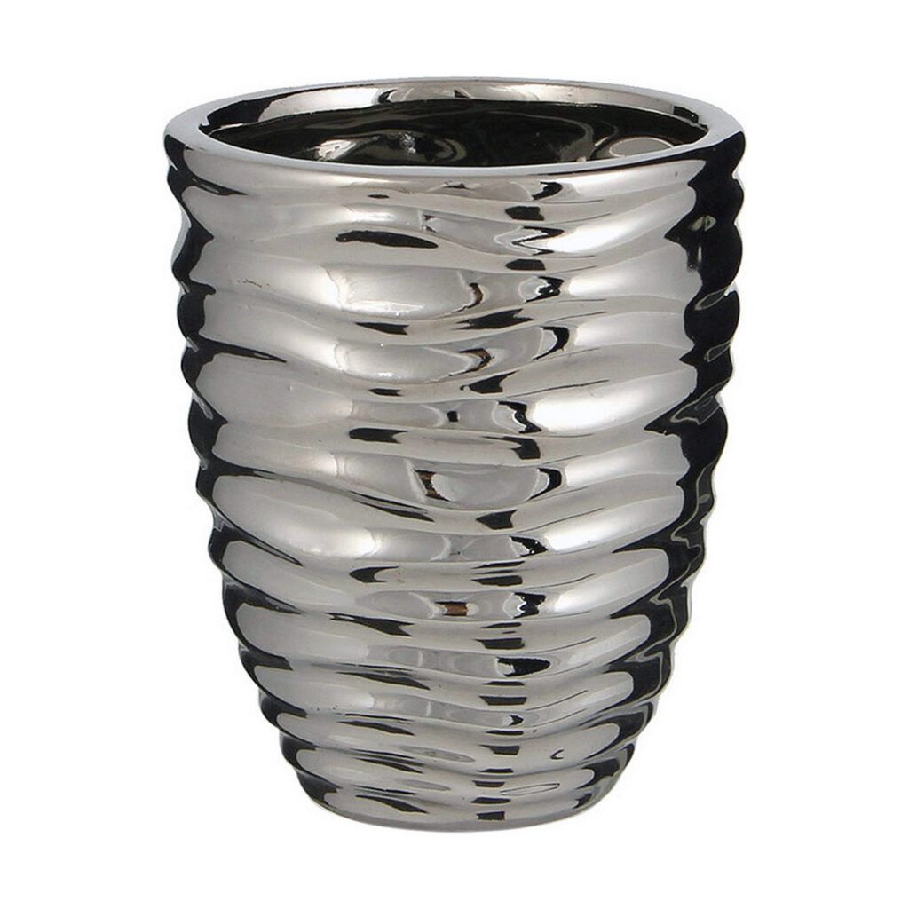 Γλάστρα Mica Decorations Κεραμικά Ασημί