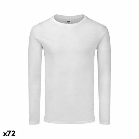 Unisex Μπλούζα με Μακρύ Μανίκι 141322 Λευκό (72 Μονάδες)