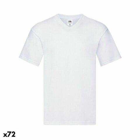 Unisex Μπλούζα με Κοντό Μανίκι 141318 100% βαμβάκι Λευκό (72 Μονάδες)