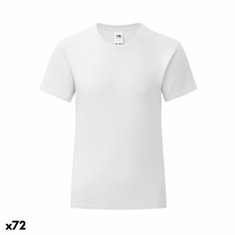 Παιδικό Μπλούζα με Κοντό Μανίκι 141321 Λευκό (72 Μονάδες)